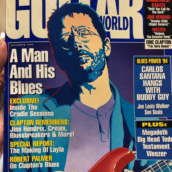 Vintage Early 90s Guitar World Mag Lot of 8 Tributes to Hendrix Stevie Ray - Picture 7 of 9